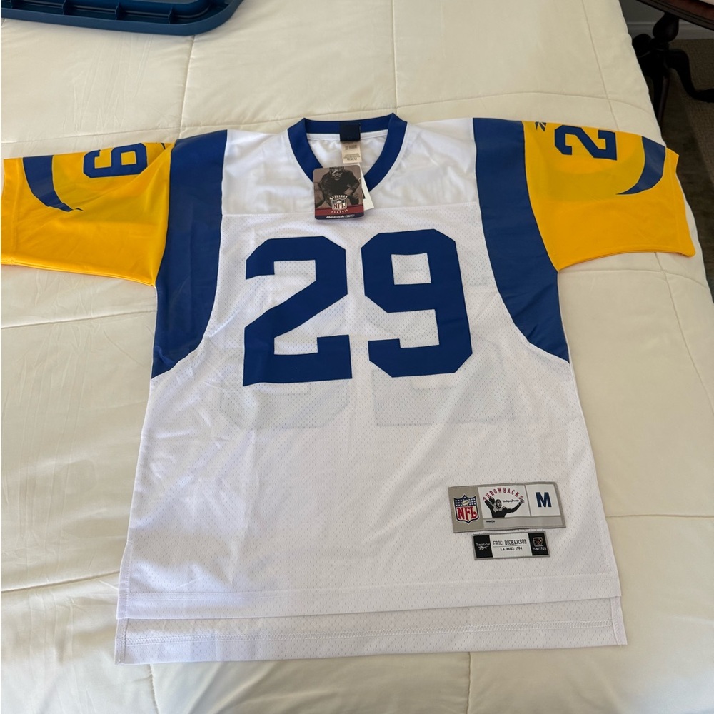 Reebok White and Blue Sports Jersey - Picture 8 of 8
